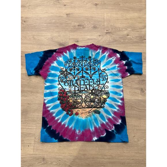 Vintage 90s LIquid Blue GRATEFUL DEAD 1965-1995 T Shirt Men Large Short Sleeve - Picture 10 of 10